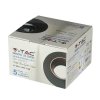 Oczko V-TAC gips beton GU10 okrągłe wpuszczane szary/chrom VT-862-MG
